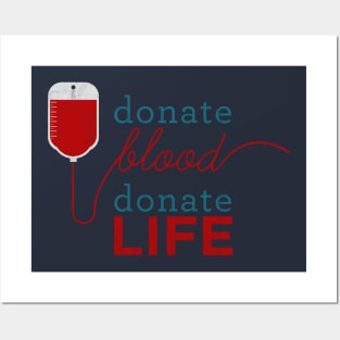 Donate blood - donor badge - blood donation Posters and Art